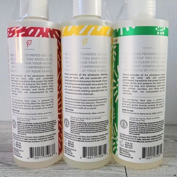 Rena Hand Soap Fig Tree Lemon Verbena Cucumber Blossom Liquid 3 Piece Bundle HTF - Picture 5 of 5